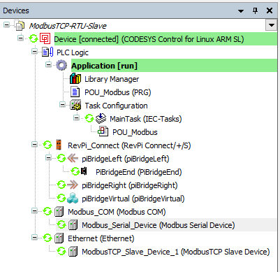 CODESYS Device Tree Overview