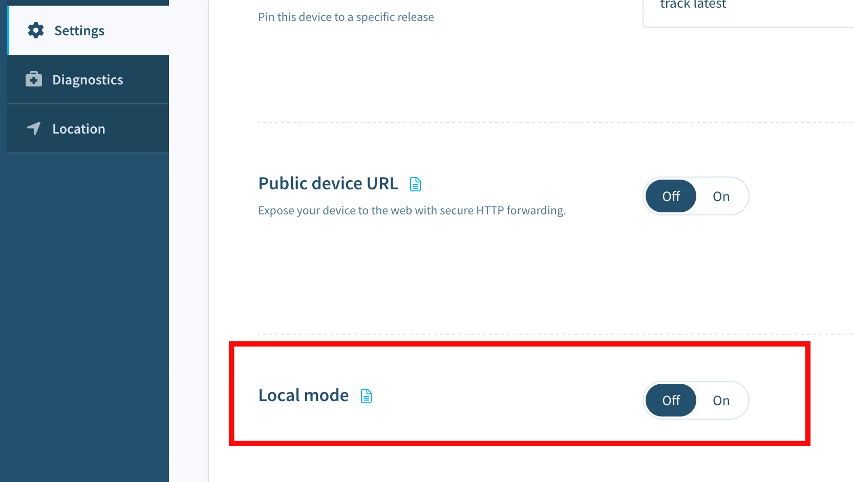 enable-local-mode