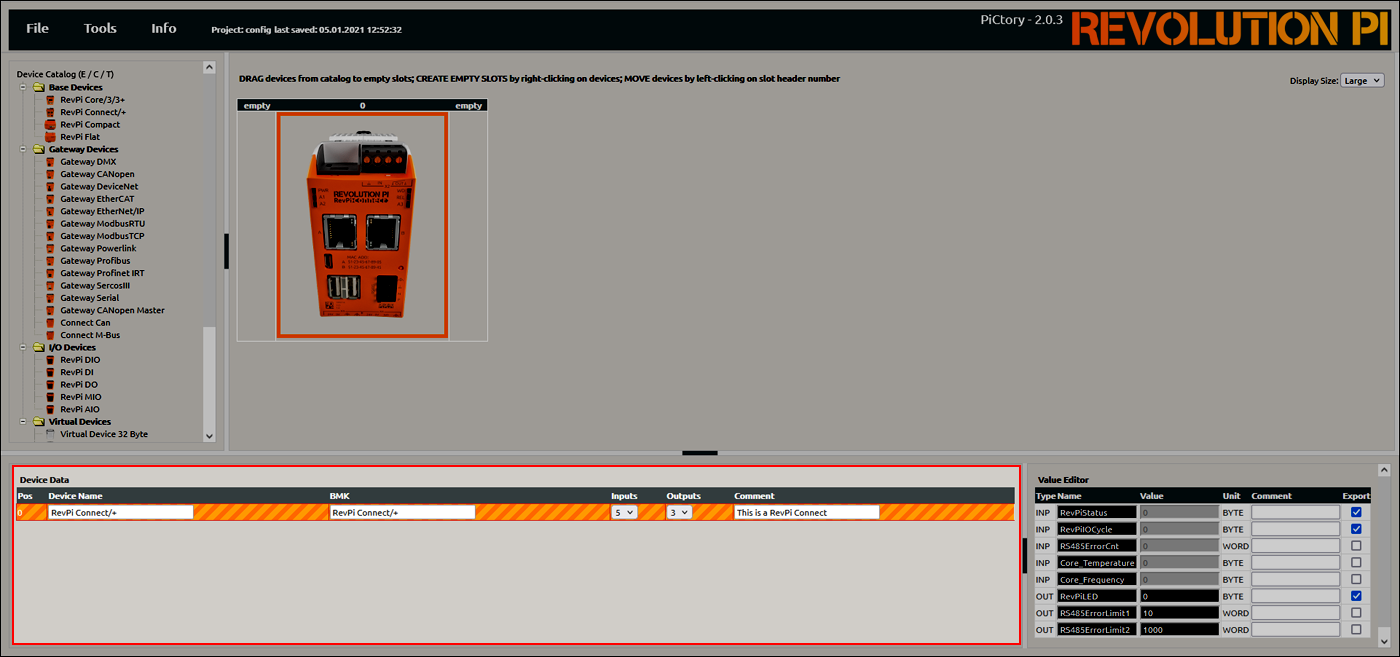 PiCtory Device Data