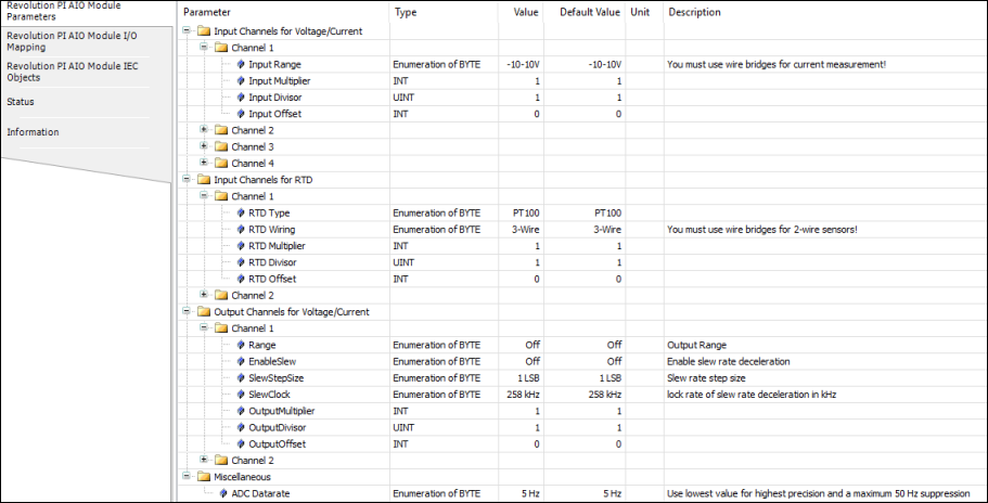 Config AIO RTD