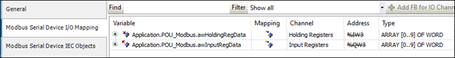 Configuring Modbus RTU Slave