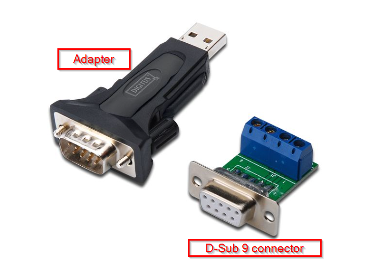 D-sub connector config