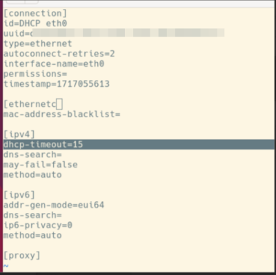 NetworkManager configuration